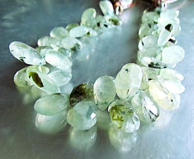Prehnite, Moss, Pear, Larger