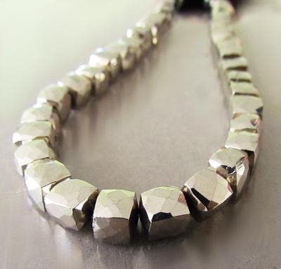 Pyrite, Steel, Cube
