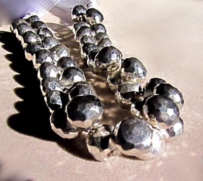 Pyrite, Silver, Onion, Brushed