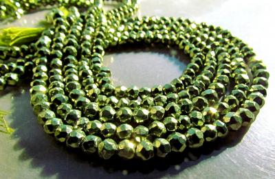 Pyrite, Green, Rondelle