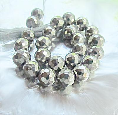 Pyrite, Silver, Round