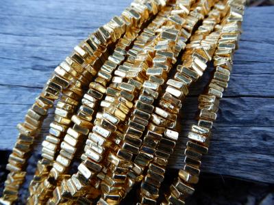 Pyrite, Gold Plated, Squares, Elvis