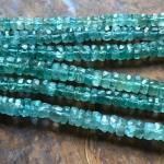 Apatite, Green, Rondelle, 6 mm