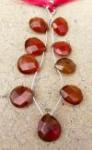 Chalcedony, Tomato, Pear, Large