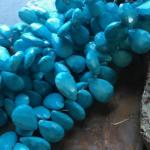 Turquoise, Pear, Blue, 10 mm