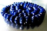 Lapis, Rondelle, Dk Blue