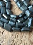 Pyrite, Black, Flat Slice, Faceted, Irr